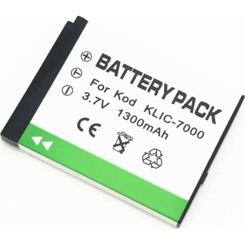 1300mah 100% brand new Replacement Camera Battery For Kodak KLIC 7000 KLIC-7000 LS755 Zoom M590 M 590
