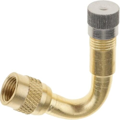 45 DEGREE ANGLE CAR LORRY MOTORCYCLE MOTORBIKE TYRE VALVE EXTENSION ADAPTOR