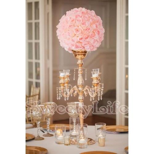 68cm Tall Wedding Table Centerpiece Flower Vase Candelabras candle holders