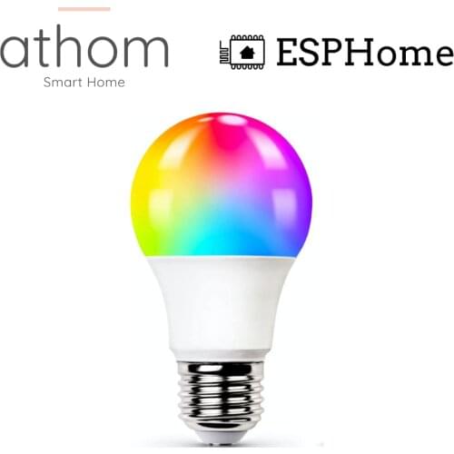 ATHOM Pre Flashed ESPHome Smart Bulb ESP8285 Works With Home Assistant 15W E27