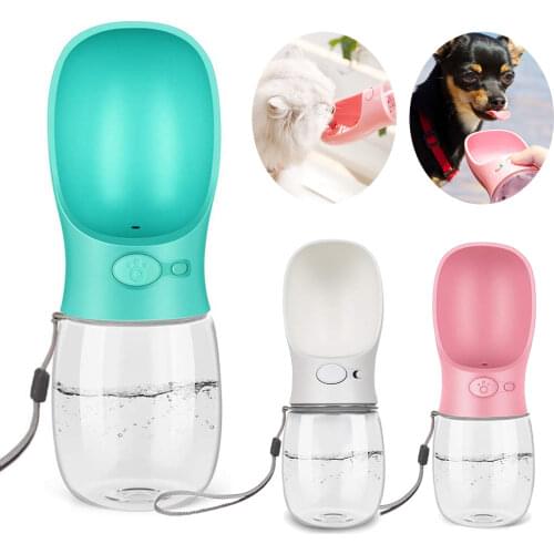 350ML 550ML Portable Pet Dog Water Bottle Travel Puppy Cat Drink Bowl Outdoor Outside Portable Pet Feeder Dispensador