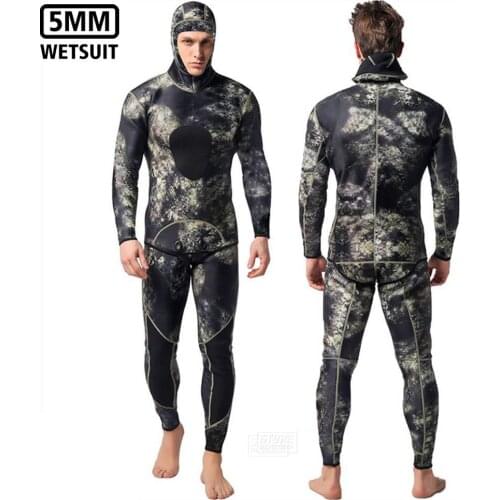 3mm Wetsuit Neoprene Men Kitesurf Hunting Scuba Diving Clothes Snorkeling Body Suit Spearfishing Equipment Underwater Fishing