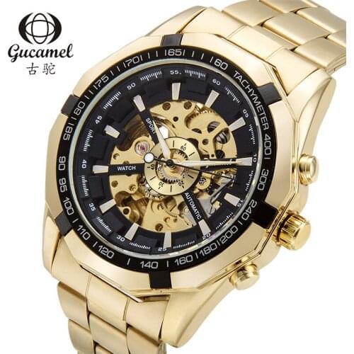 Мужские золотые часы GUCAMEL China At AliExpress