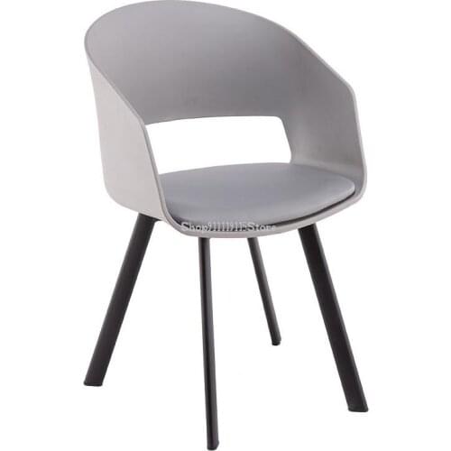 Italian Dining Chair Nordic Industrial Fashion Chair Household Adult Back Plastic Conference Chair