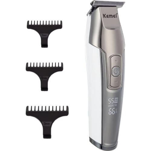 Kemei Professional Hair Clipper LCD Display Baldheaded Beard Hair Trimmer for Barber Men DIY Cutter Electric Haircut Machine