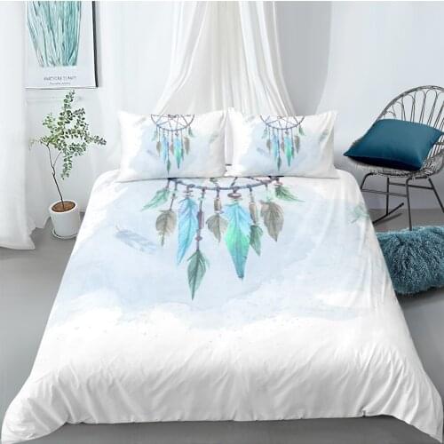 3D Duvet Cover Sets Bedding Sets Bedding Bag Pillow Cases Full Twin Single Double Size Feather Ornament Custom Design Bed Linens