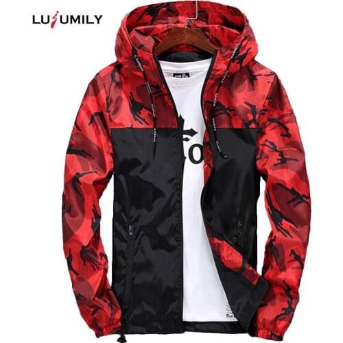 Lusumily Windbreaker Women Plus Size Thin Jacket Female Coat Camouflage Spring Street Fashion Baseball Outwear Sunscreen Tops