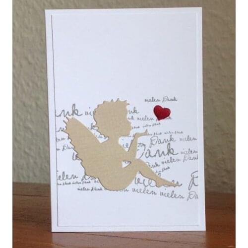 Angel Blow A Kiss Metal Cutting Dies Card Scrapbooking Album Paper DIY Card Craft Embossing Die Cuts