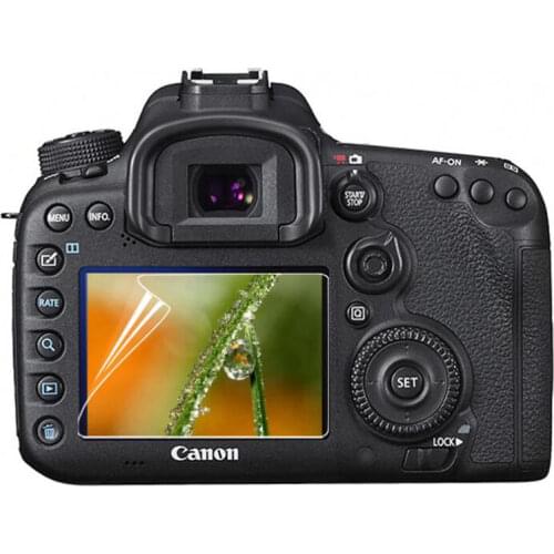 3x PET Screen Protector Clear Soft Film for Canon EOS 6D Mark II 6D2 6DII /7D Mark II 7D2 7DII Mark2 MK2 Markii 650D 70D 77D 80D