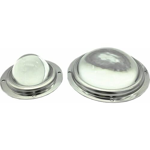 1Set 67mm/100mm Optical Glass LED Lens 60-80 Degree+66.4mm Reflector +Fixed Bracket for 20W-100W High Power Chip Tools