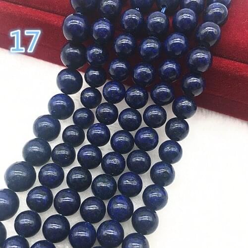 NEW 6/8/10mm Natural Stone Lazuli Agat Thick Loose Beads For DIY Making Bracelet Jewelry Necklace #17
