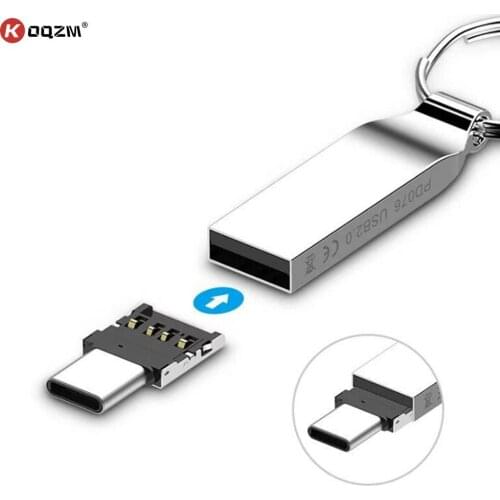 2pcs/lot U Disk USB 3.1 Type-C Connector Type C Male To USB Female OTG Adapter Converter For Android Tablet Phone Flash Drive