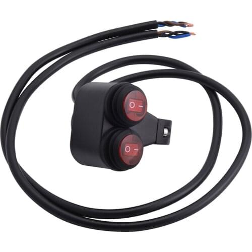 SPELAB Motorcycle Switches Scooter Handlebar Mount Signal Lamp Fog Lights Horn ON/OFF Start Ignition Switch 12V