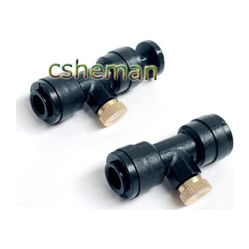 50 Pcs Plastic Slip Lock Tee with Nozzles connections to a water pipe 1/4'' Tube OD Quick Connection Hose Accessories