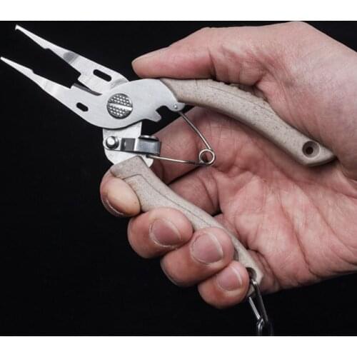 Stainless Steel Fishing Pliers for Fishing Accessories Mini Pliers Grip Split Ring of Lures Fishing Scissors Fishing Equipment
