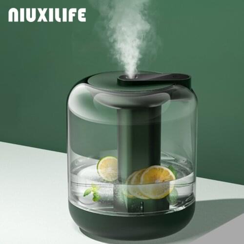 NIUXILIFE 1L Aromatherapy Diffuser Humidifier Air Dampener Aroma Diffuser Machine Essential Oil Ultrasonic Mist Maker Quiet