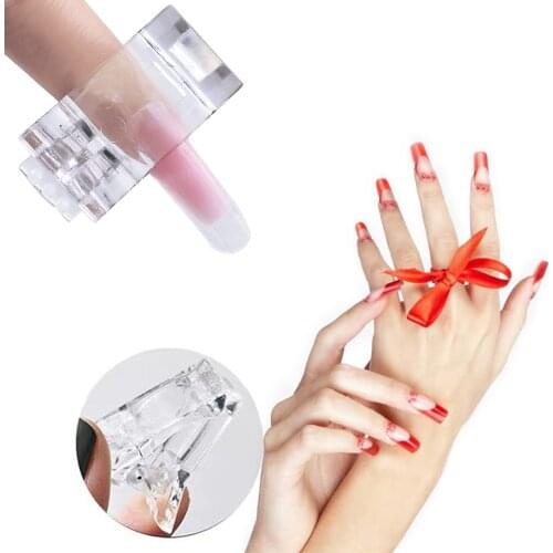 Nail Clip Fake Nail Polish Extension Tip Quick Building Mold Manicure Tool