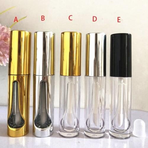 100pcs 3ml Lip Gloss Tubes with Wand, Empty Plastic Lipstick Tube Container Reusable Dispenser Bottles