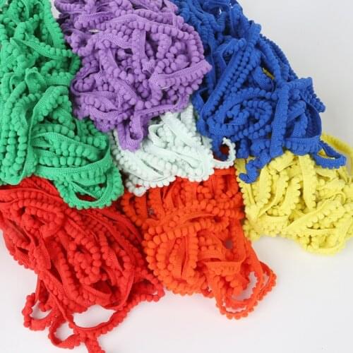 Pom Pom Lace Trim Ball Fringe Ribbon 5 Yards/Lot DIY Sewing Accessory Lace For Home Party Decoration