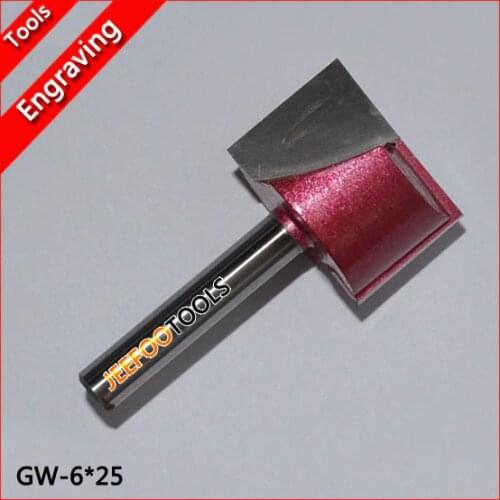 6*25 CNC woodworking cleaning bottom bits router bits endmill