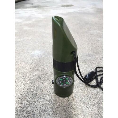 Seven-in-one whistle multi-function outdoor survival whistle 7-in-1 whistle life-saving whistle sos emergency supplies