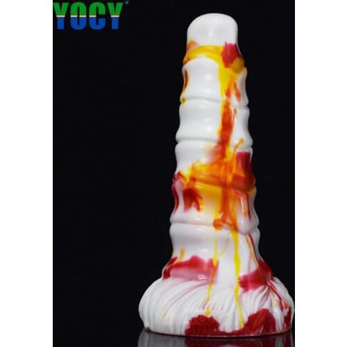 YOCY Huge Colorful Anal Plug Fantasy Dildo Sex Toys For Women Butt Masturbate Orgasm Massager With Suction Cup Erotic Products