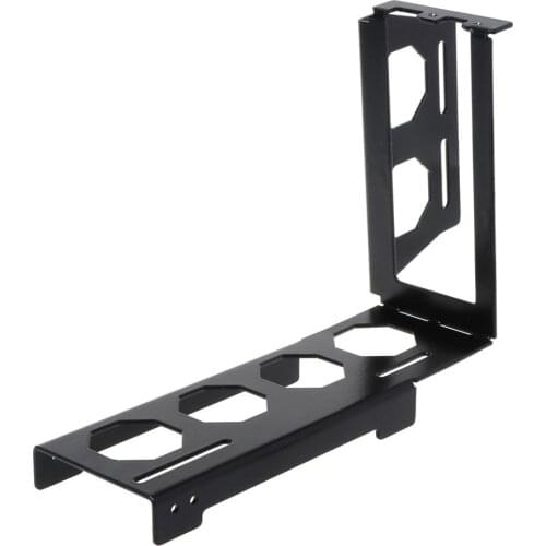 DIY Metal Graphics Card Bracket Riser Fixed Vertical ATX Case PCI-E 16x x16 Internal Brackets Holder Stent Stand