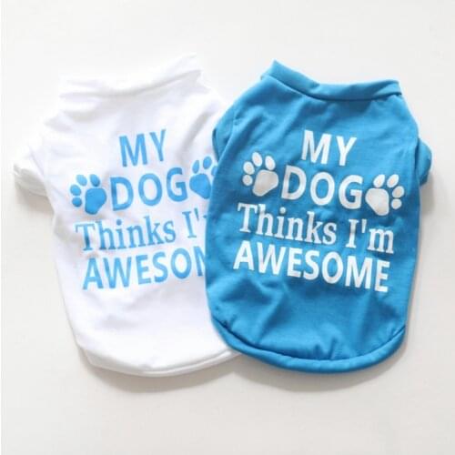 Dropshipping Wholesalers Suppliers Korean Dog Clothes Cachorro Camiseta Perro Chihuahua Shirt Dog Costume T shirt Cotton Pet E