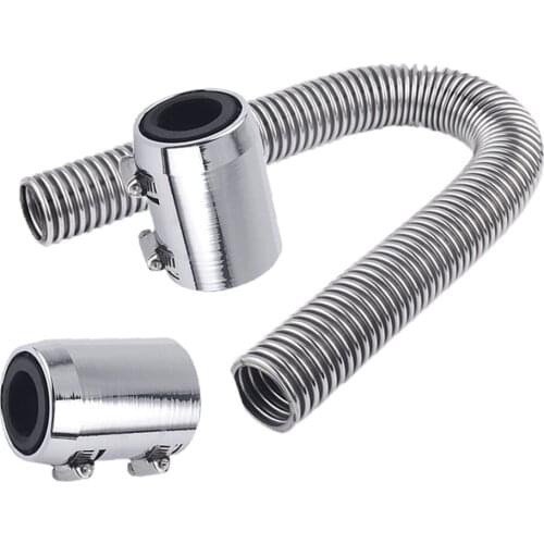 24'' Radiator Hose Kit Flexible with 2 End Caps Universal Fit for Ford