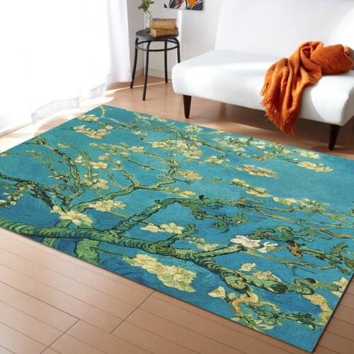 Flower Branches Carpet Bedroom Room Bedside Blanket Rug for Living Room Cloakroom Carpet Bedroom Decor