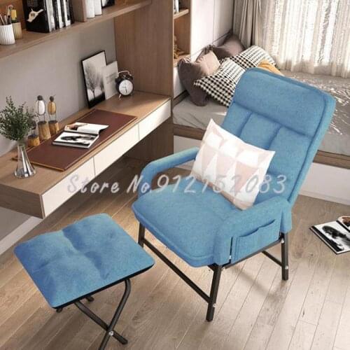 Lazy sofa chair single bedroom recliner dormitory backrest computer chair living room balcony home leisure simple sofa