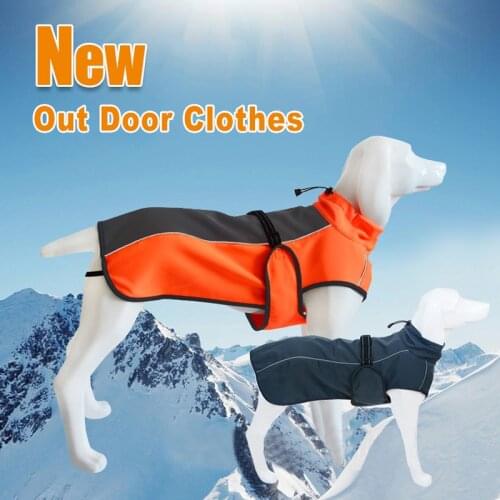 Outdoor Jackets Pet Dogs Clothes Waterproof Autumn Winter Warm Big Dog Clothing For Medium Large Dog Mountain Wear Pets Coats