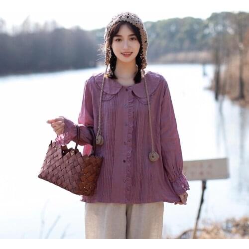 Moricome Womens Linen Shirts