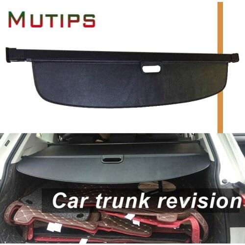 Mutips 1Set Car Rear Trunk Cargo Cover For VW Volkswagen Tiguan L Car-styling Black Security Shield Shade Auto accessories