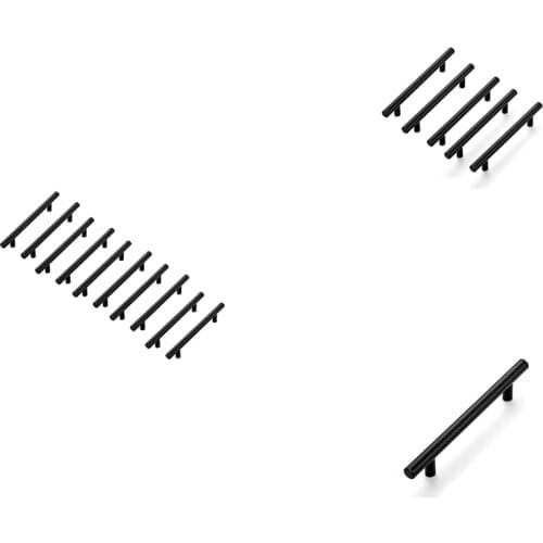 GTBL Cupboard Handle Brushed Stainless Steel Kitchen Cabinet Door Knob Furniture Drawer Pull Hardware Pulls Bar Handle