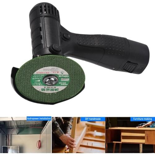 Brushless Angle Grinder with Two 12V 300W Batteries Cordless Angle Grinder Polishing Machine Diamond Cutting Power Tool