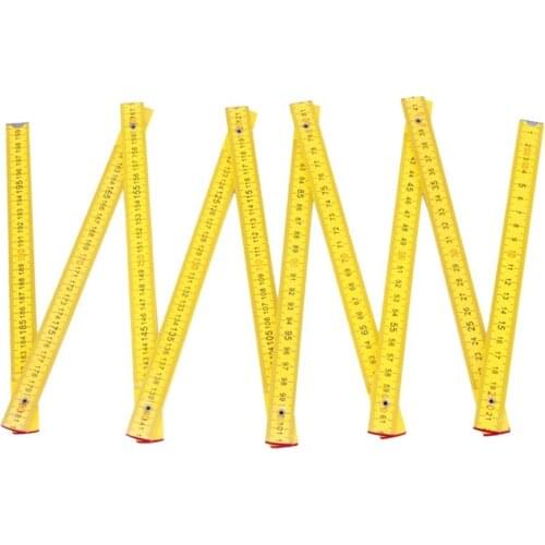 2 Meter Wooden Folding Ruler Folding Wooden Ruler Folding Measuring Wooden Ruler Teaching Supplies Matching Tools