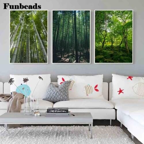 Modern landscape diamond painting summer forest landscape art diamond cross stitch living room corridor office home decor FF2867
