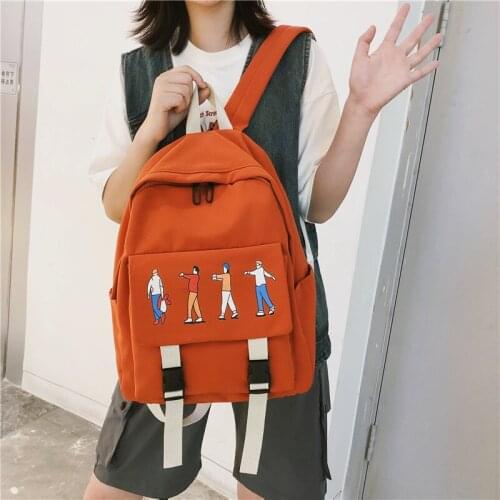 Women Cute Backpack Preppy Style 2020 Summer New Female Casual Students School Shoulder Bags Girls Cartoon Sweet Backpacks