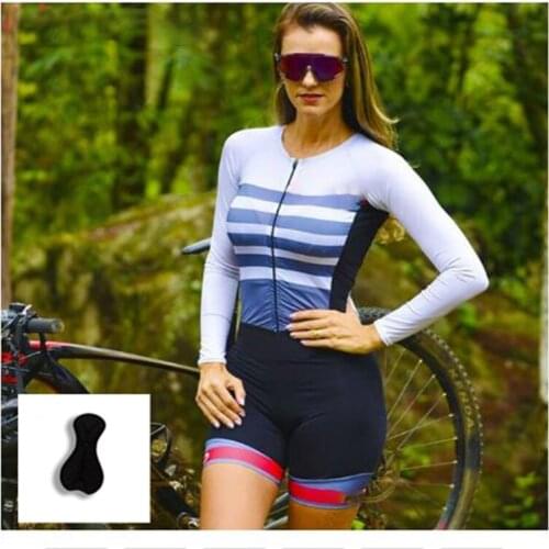 Womens Long-sleeved sports suit mountain bike Tight Cycling Jersey Womens Clothing Cycling Jersey Set Maillot womens MTB