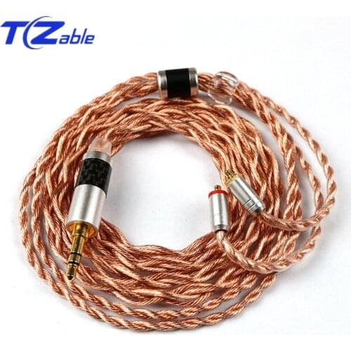 3.5MM Stereo HIFI Headphone Cable 3.5MM Balanced Plug Audio Jack MMCX Connector SE215 SE315 SE425 SE535 SE846 Headphone Jack