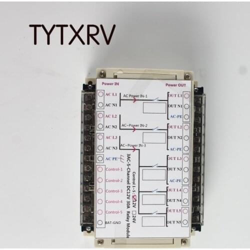 TYTXRV 5-Channel AC 250V 30A Relay Module Caravan Accessories Camper Automotorhome RV Part