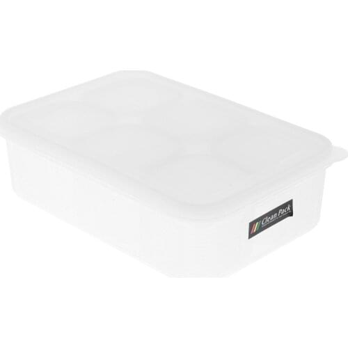 7x Transparent Plastic Food Storage Container with Lid for Noodles Pasta Eggs Fruits Cabinet Pantry Organization 300ml 3200ml