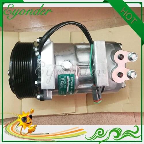 AC A/C Air Conditioning Compressor Cooling Pump SD7H15 PV8 for Scania P G R T series P470 P380 P480 1888033 1853081 SANDEN 8290
