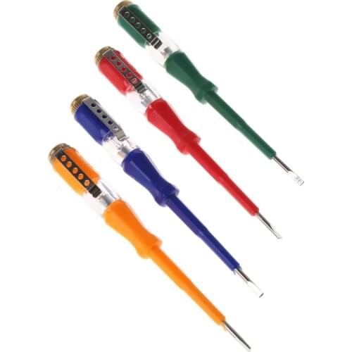Colorful Test Pen Portable Flat Screwdriver Electric Tool Utility Light Device