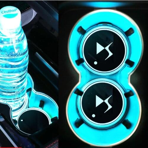 For DS SPIRIT DS3 DS4 DS4S DS5 DS 5LS DS6 DS7 WILD RUBIS Sticker Accessories LED Car Multicolor Atmosphere Light Water Coaster