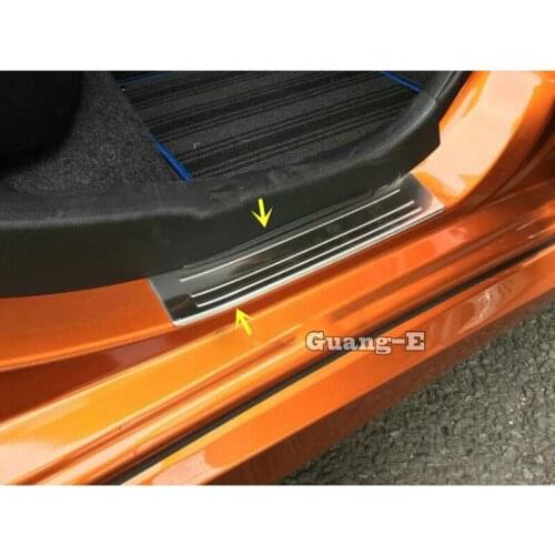 For Nissan NOTE 2017 2018 2019 2020 Car Stainless Steel Door Cover Styling External Stick Outside Threshold Pedal 4pcs