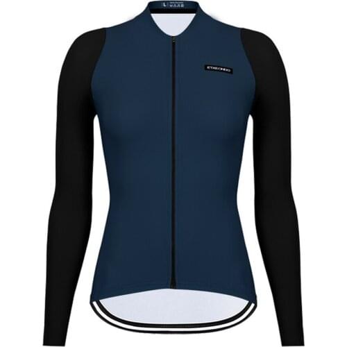 Etxeondo Womens Spring/Autumn Pro Team Cycling Jerseys Long Sleeves Bicycle Quick Dry Clothing MTB Bike Top Shirts Sport Wear