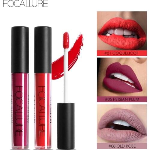 FOCALLURE 25 colors matte liquid lipstick waterproof long lasting nude velvet red matte lipstick top quality lip stick