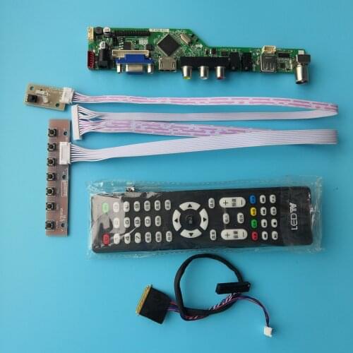 Kit for LP156WH3(TL)(SA) Controller driver board 15.6" 40pin LVDS LCD LED VGA remote TV AV 1366X768 Panel Screen USB HDMI